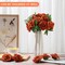 100 Pieces Artificial Foam Rose Flowers Faux Bouquet with Leaves and Stems